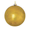 Vickerman Shatterproof 6" Gold Foil Finish Ball Christmas Ornament, 4 per Bag Image 1