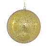 Vickerman Shatterproof 6" Gold Shiny Mercury Ball Christmas Ornament, 4 per Bag Image 1