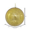 Vickerman Shatterproof 6" Gold Shiny Mercury Ball Christmas Ornament, 4 per Bag Image 1