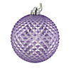 Vickerman Shatterproof 6" Lavender Durian Glitter Ball Christmas Ornaments, 4 per Box Image 1