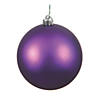 Vickerman Shatterproof 6" Plum Matte Ball Christmas Ornament, 4 per Bag Image 1