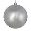 Vickerman Shatterproof 6" Silver Foil Finish Ball Christmas Ornament, 4 per Bag Image 1