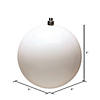 Vickerman Shatterproof 6" White Shiny Ball Christmas Ornament, 4 per Bag Image 4