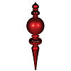 Vickerman Shatterproof 62" Giant Red Shiny, Matte and Glitter Finial Christmas Ornament Image 1