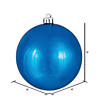 Vickerman Shatterproof 8" Blue Shiny Ball Christmas Ornament Image 4
