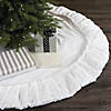 Vickerman White Plush Velvet 60" Christmas Tree Skirt Image 3