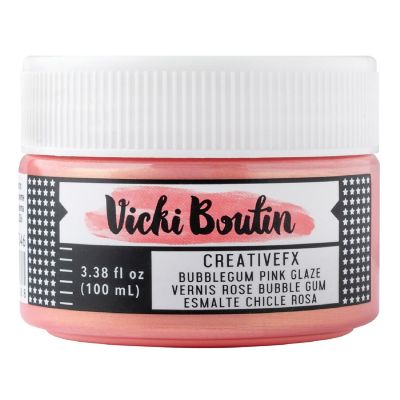 Vicki Boutin Bold And Bright Creative FX Texture Paste-Bubblegum Pink Glaze Image 1