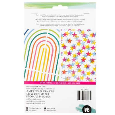 Vicki Boutin Bold And Bright Stencil Pack 3/Pkg-Arches Image 1