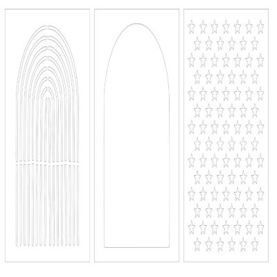 Vicki Boutin Bold And Bright Stencil Pack 3/Pkg-Arches Image 3