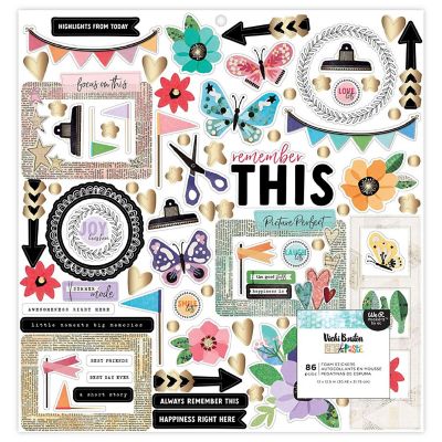Vicki Boutin Cut &amp; Paste Foam Stickers-12"X12" Image 1