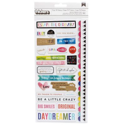 Vicki Boutin Thickers Stickers 5.5"X11" 60/Pkg-Field Notes Phrase/Multi Chipboard Image 1