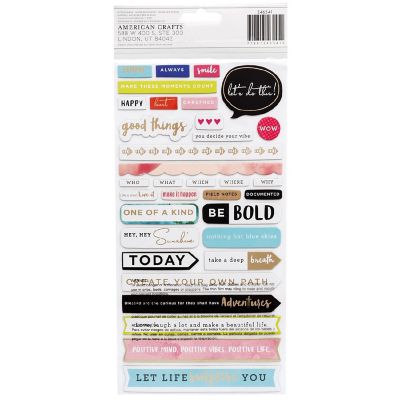 Vicki Boutin Thickers Stickers 5.5"X11" 60/Pkg-Field Notes Phrase/Multi Chipboard Image 1