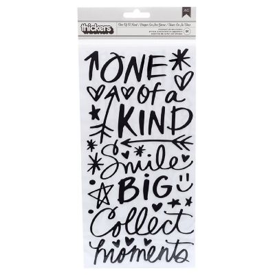 Vicki Boutin Thickers Stickers 5.5"X11" 91/Pkg-Field Notes Phrase/Black Chipboard Image 1