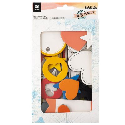 Vicki Boutin Where To Next Mixed Chipboard Shapes-50/Pkg Image 1