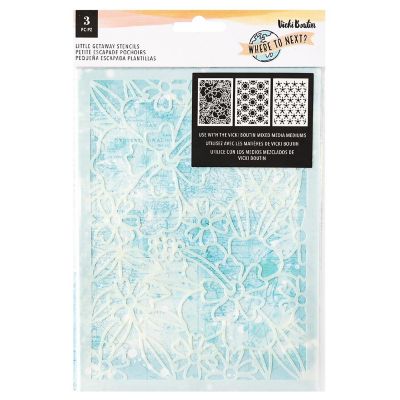 Vicki Boutin Where To Next Stencil Pack 3/Pkg-Little Getaway Image 1