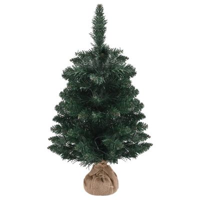 VidaXL 2' Green Artificial Christmas Tree with LED Lights & Stand Image 3