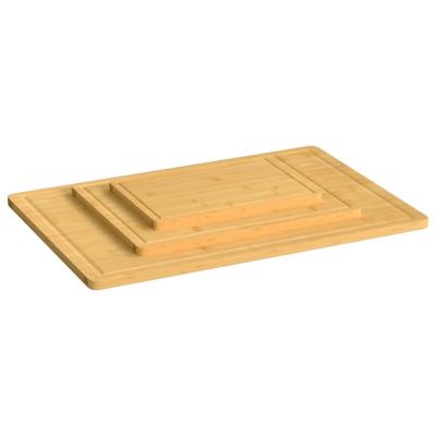 vidaXL 3 Piece Chopping Board Set Bamboo Image 2