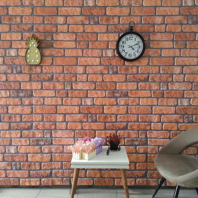 vidaXL 3D Wall Panels with Terracotta Brick Design 10 pcs EPS Image 1