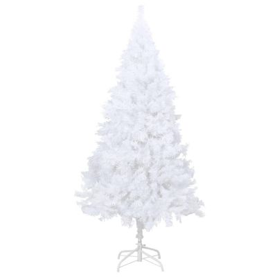VidaXL 6' White Artificial Christmas Tree with LED Lights & Stand Image 2
