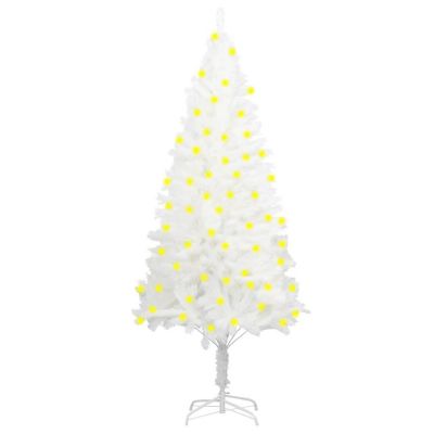 VidaXL 6' White Artificial Christmas Tree with LED Lights Image 1