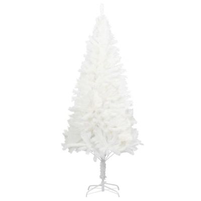VidaXL 6' White Artificial Christmas Tree with LED Lights Image 2