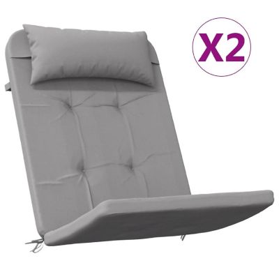 vidaXL Adirondack Chair Cushions 2 pcs Gray Oxford Fabric Image 2