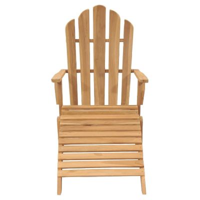 vidaXL Adirondack Chairs with Footrests 2 pcs Solid Wood Teak Image 3