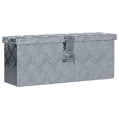 vidaXL Aluminum Box 19.1"x5.5"x7.9" Silver Image 1