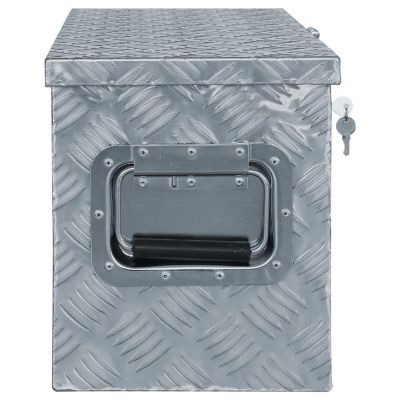 vidaXL Aluminum Box 24.2"x10.4"x11.8" Silver Image 2