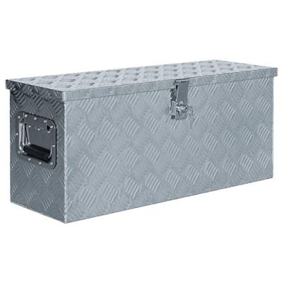 vidaXL Aluminum Box 30.1"x10.4"x13" Silver Image 1