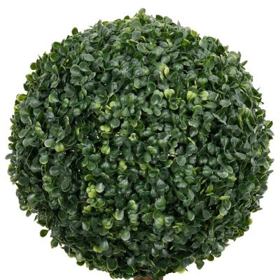 vidaXL Artificial Boxwood Plant with Pot Ball Shaped Green 46.9" Image 3