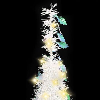 vidaXL Artificial Christmas Tree Pop-up 50 LEDs White 47.2" Image 2