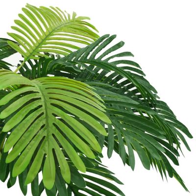 vidaXL Artificial Cycas Palm with Pot 63" Green Image 3