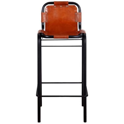 vidaXL Bar Stools 2 pcs Real Leather stools Image 3