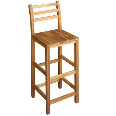 vidaXL Bar Table and Chair Set 7 Pieces Solid Acacia Wood Image 3