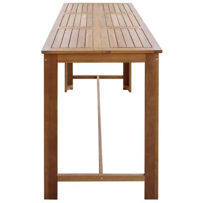 vidaXL Bar Table Solid Acacia Wood 59.1"x27.6"x41.3" Image 3
