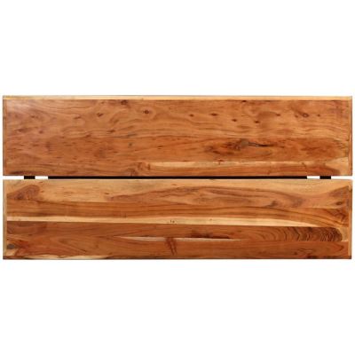 vidaXL Bar Table Solid Acacia Wood 59"x27.6"x42.1" Image 2