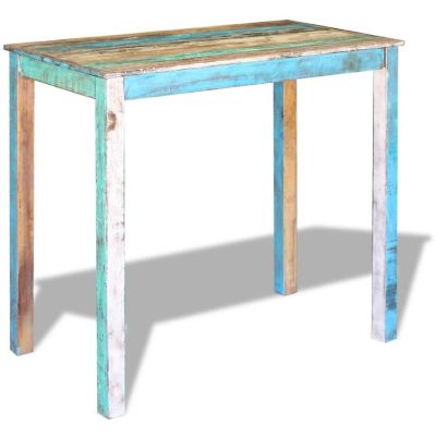 vidaXL Bar Table Solid Reclaimed Wood 45.3"x23.6"x42" Image 1