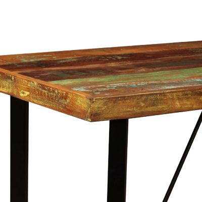 vidaXL Bar Table Solid Reclaimed Wood 47.2"x23.6"x42.1" Image 2