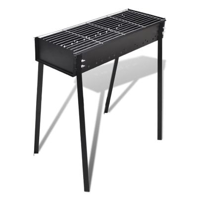 vidaXL BBQ Stand Charcoal Barbecue Square 30" x 11" Image 1