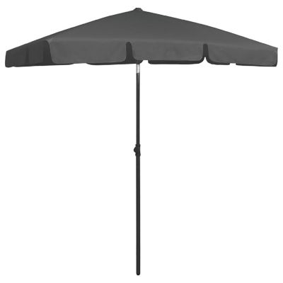 vidaXL Beach Umbrella Anthracite 70.9"x47.2" Image 2