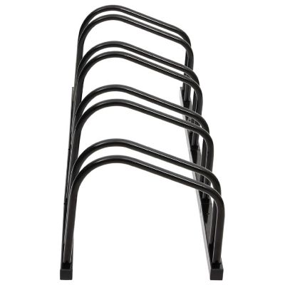 vidaXL Bike Rack for 4 Bikes Black Steel Image 3
