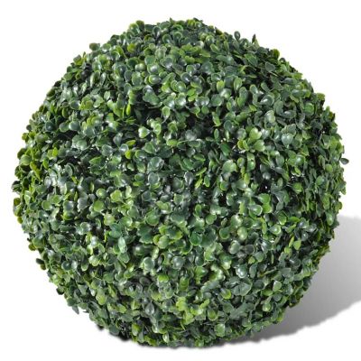 vidaXL Boxwood Ball Artificial Leaf Topiary Ball 10.6" 2 pcs Image 1