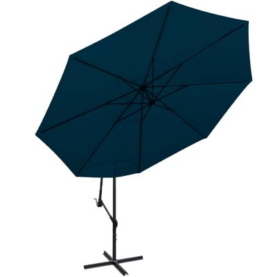 vidaXL Cantilever Umbrella 137.8" Blue Image 2