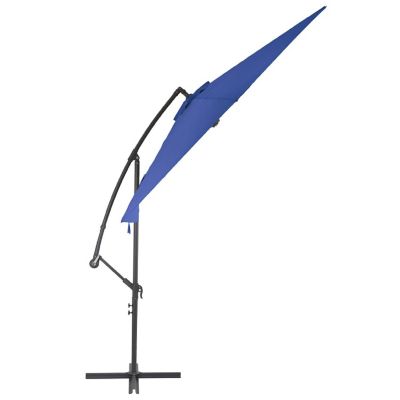 vidaXL Cantilever Umbrella with Aluminum Pole 118.1" Blue Image 3