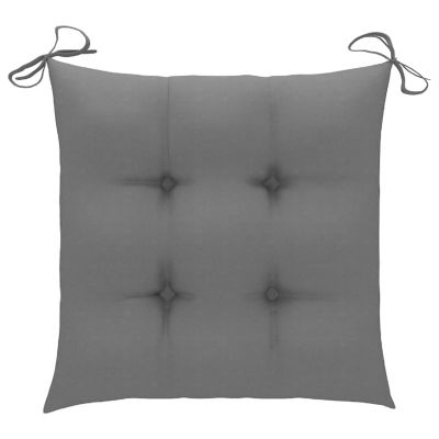 vidaXL Chair Cushions 4 pcs Gray 15.7"x15.7"x2.8" Oxford Fabric Image 3