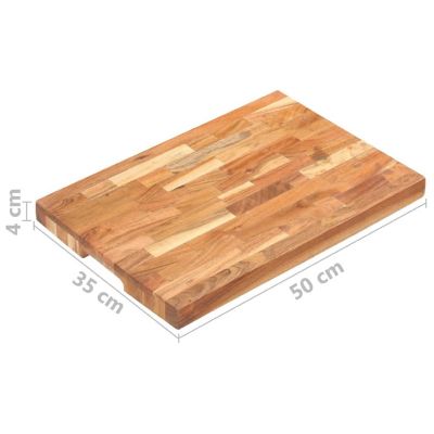 vidaXL Chopping Board 19.7"x13.8"x1.6" Solid Wood Acacia Image 3
