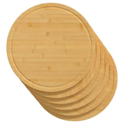 vidaXL Chopping Boards 6 pcs &#216;11.8"x0.6" Bamboo Image 2