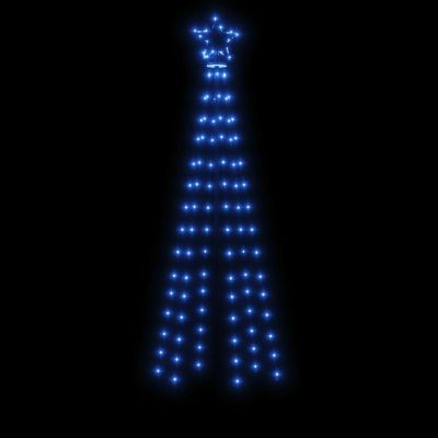 vidaXL Christmas Cone Tree with 108pc Blue LED Lights Image 3