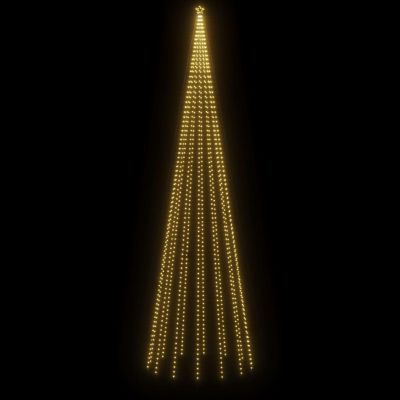 vidaXL Christmas Cone Tree with 1134pc Warm White LED Lights Image 3